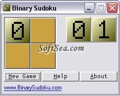 Binary Sudoku Screenshot