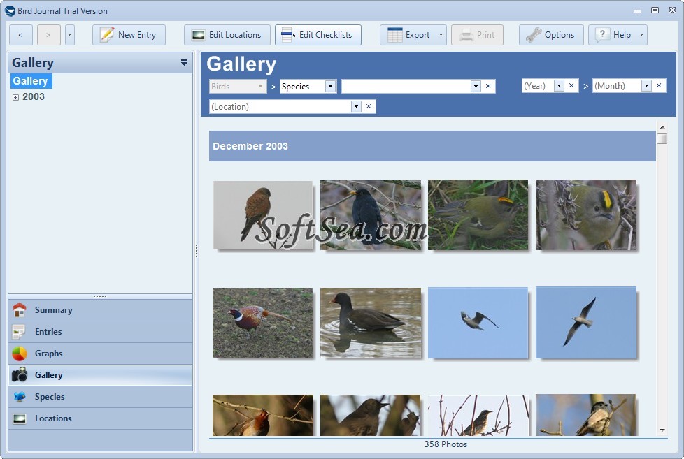 Bird Journal Screenshot