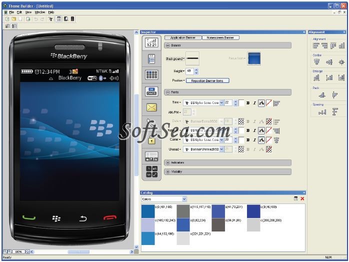 BlackBerry Theme Studio Screenshot