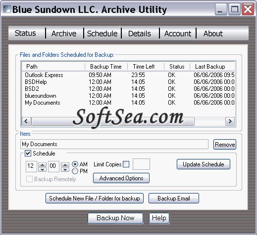 Blue Sundown Archive Limited Screenshot