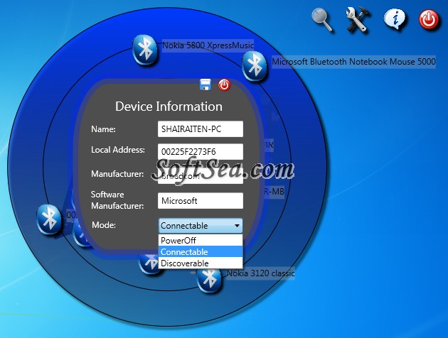 Bluetooth Radar Screenshot