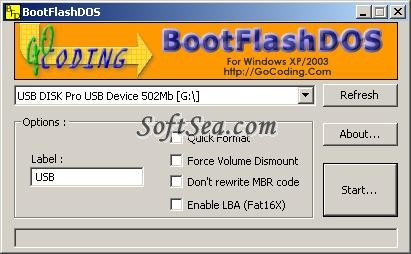 BootFlashDOS Screenshot