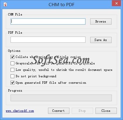 CHM to PDF Screenshot