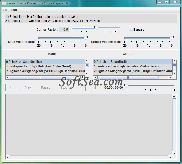 CIP Audio Player Screenshot