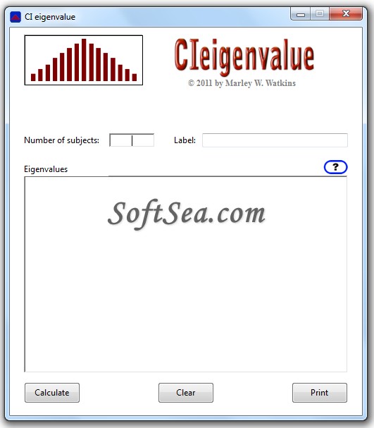 CIeigenvalue Screenshot