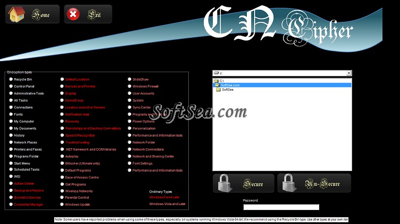 CN Cipher Screenshot
