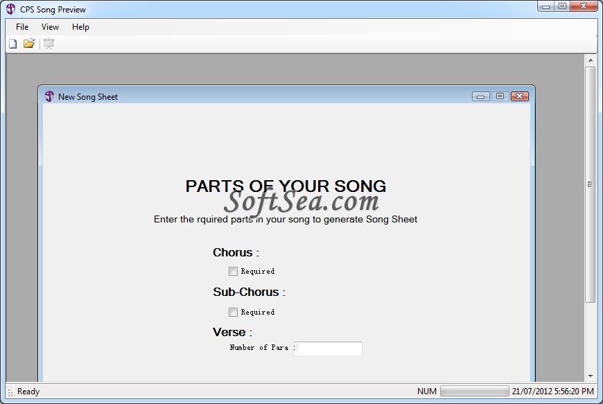 CPS Song Preview Screenshot