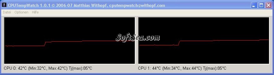 CPUTempWatch Screenshot