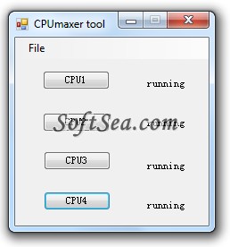 CPUmaxer Tool Screenshot