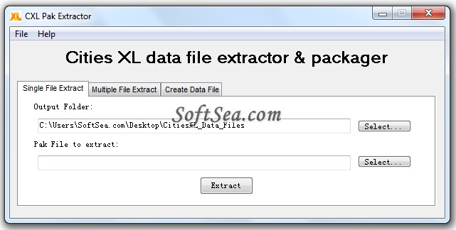 CXL PaK Extractor Screenshot