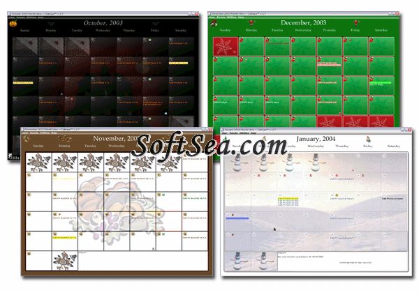 Calnique Custom Calendar Screenshot
