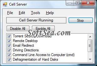 Cell Server Screenshot