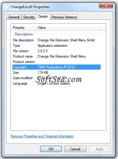Change File Extension Shell Menu Screenshot
