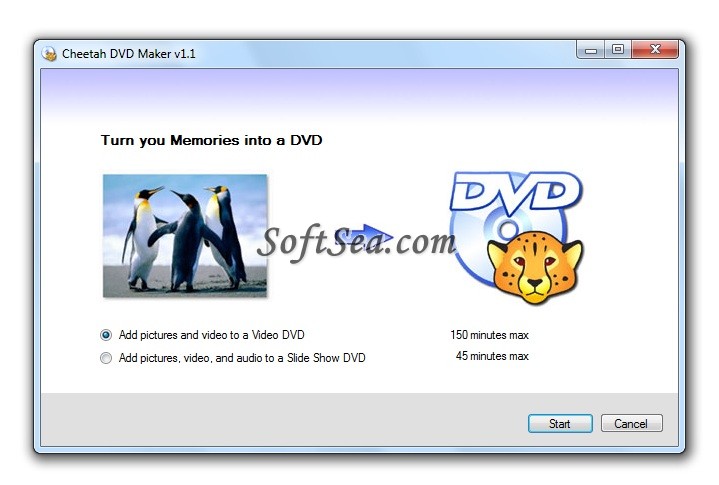 Cheetah DVD Maker Screenshot