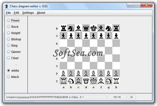 Chess Diagram Editor Screenshot