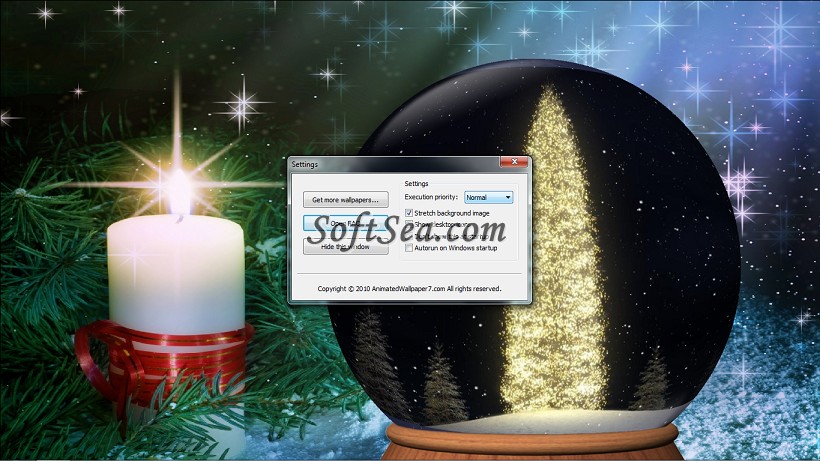 Christmas Animated Desktop Wallpaper Screenshot