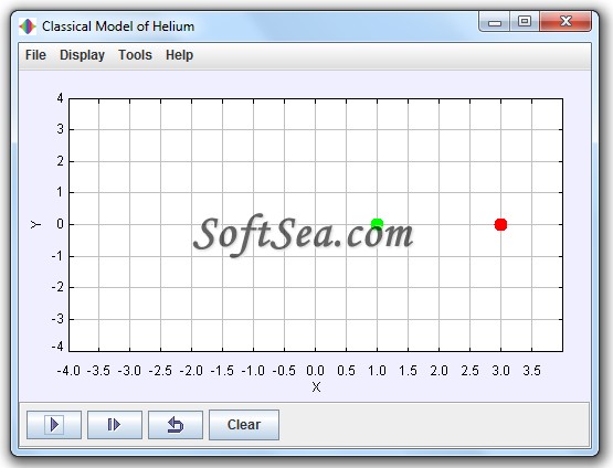 Classical Helium Program Screenshot