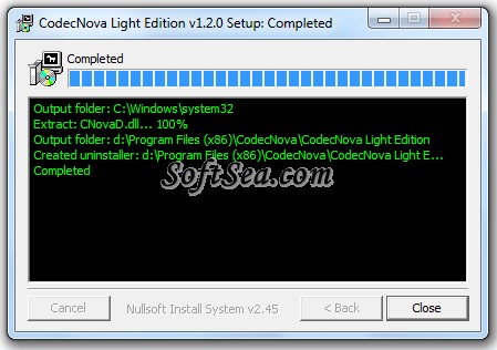 CodecNova Light Edition Screenshot