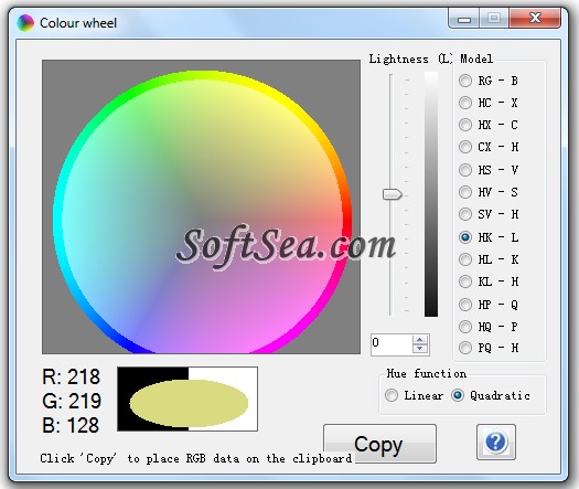 Colour Wheel Screenshot