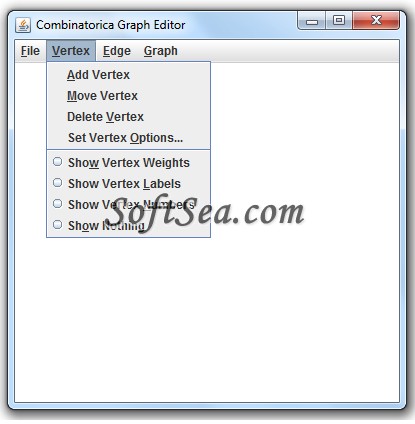 Combinatorica Graph Editor Screenshot