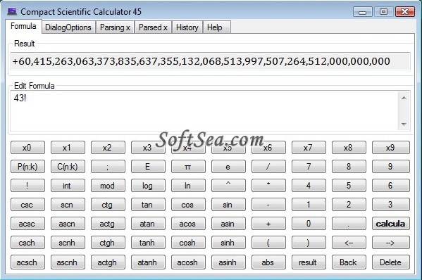 Compact Scientific Calculator 45 Screenshot
