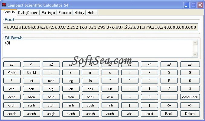 Compact Scientific Calculator 54 Screenshot