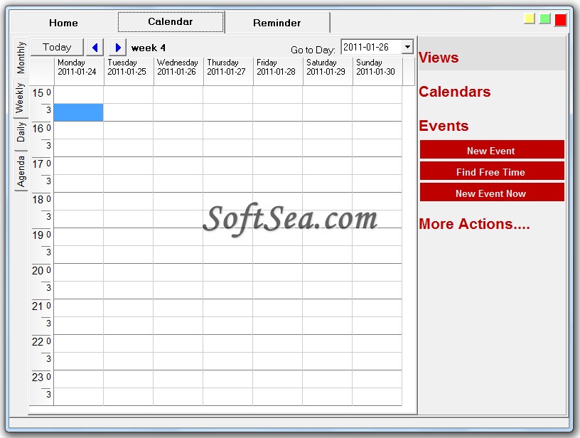Companys Calendar Screenshot