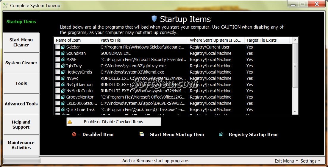 Complete System Tuneup Screenshot