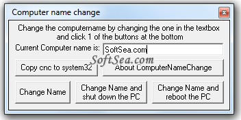 ComputerNameChange Screenshot