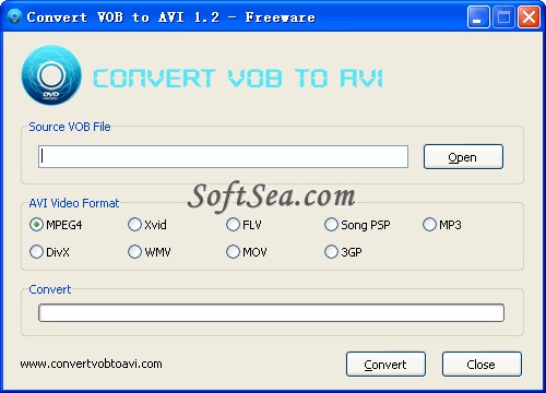 Convert VOB to AVI Screenshot