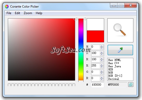 Corante Color Picker Screenshot
