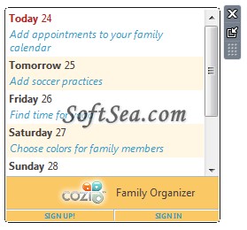 Cozi Family Organizer Screenshot