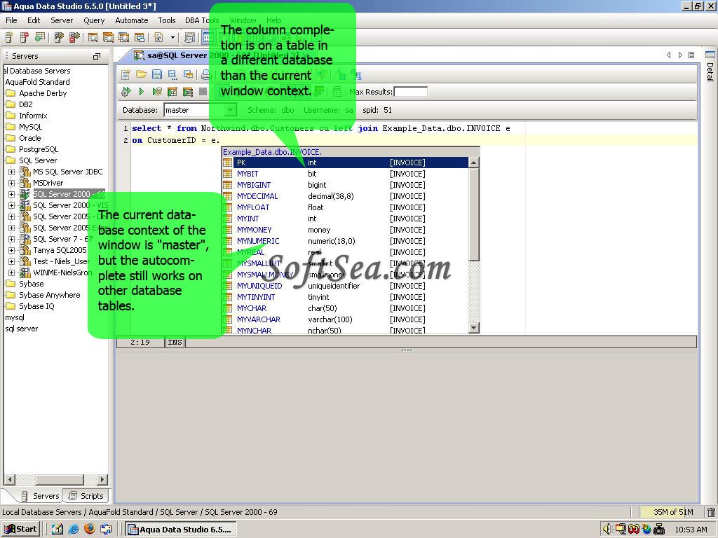Cross-Database Studio Screenshot