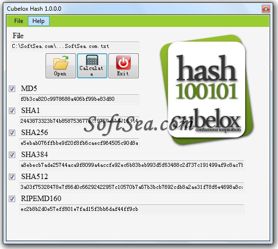 Cubelox Hash Screenshot