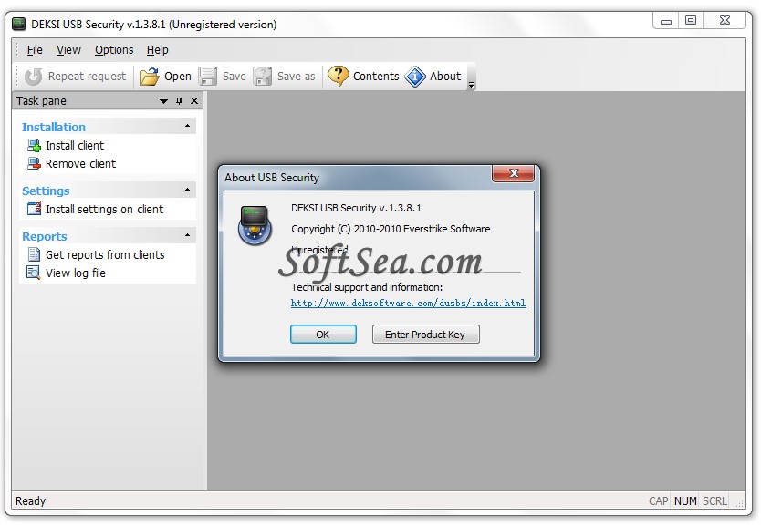 DEKSI USB Security Screenshot