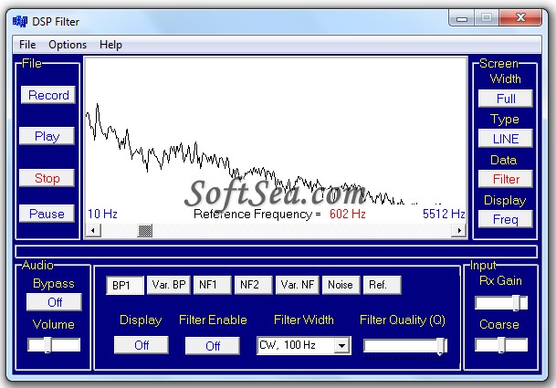 DSP Filter Screenshot