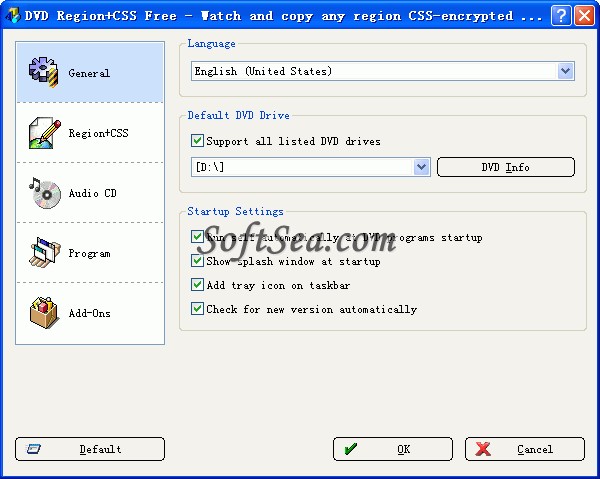 DVD Region+CSS Free Screenshot