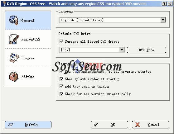 DVD Region+CSS Screenshot