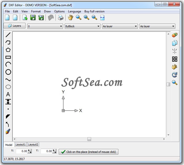 DXF Editor Screenshot