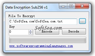 Data Encryption Sub256 Screenshot
