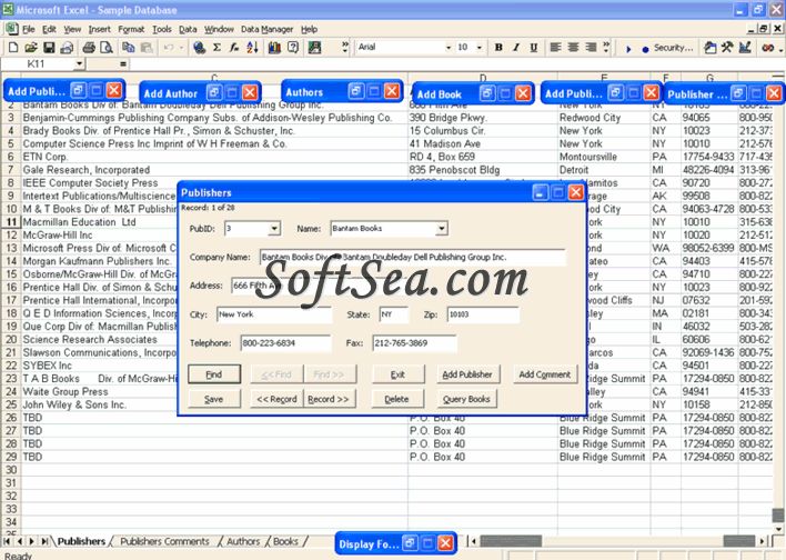 Data Manager for Excel Screenshot