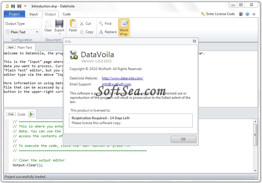 DataVoila Screenshot