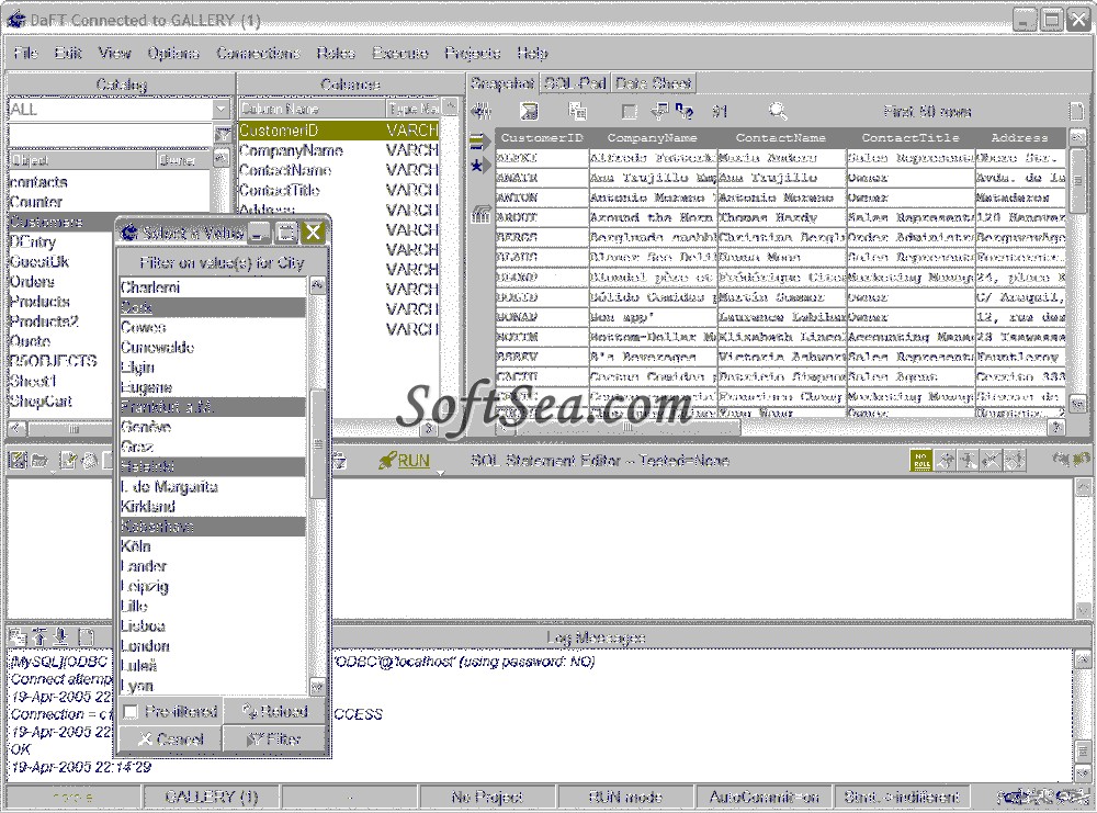 Database Fishing Tool Screenshot