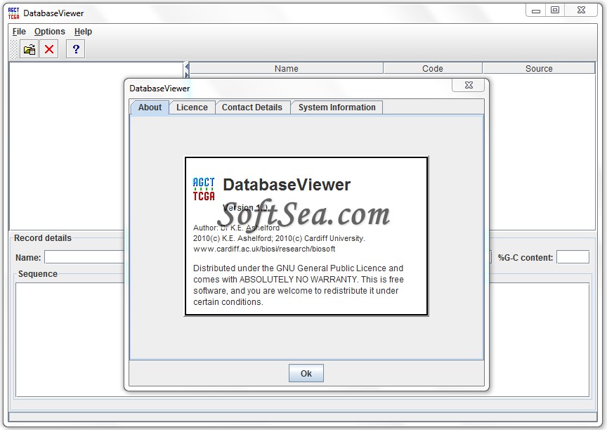 DatabaseViewer Screenshot