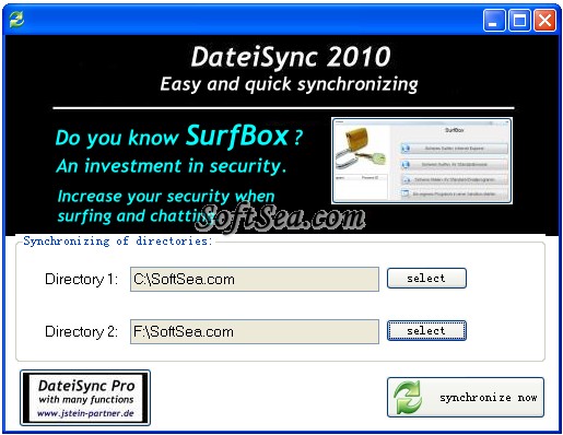 DateiSync Screenshot