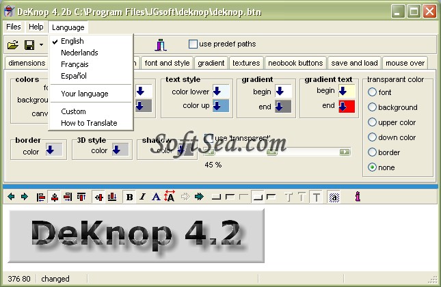 DeKnop Screenshot