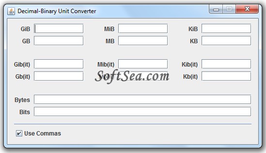 Decimal-Binary Unit Converter Screenshot