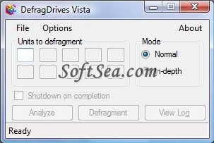 DefragDrives XP Screenshot