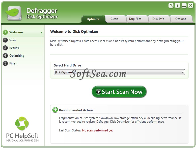 Defragger Disk Optimizer Screenshot