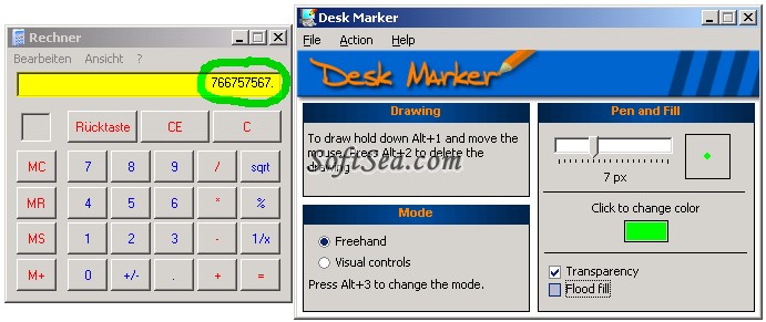 Desk Marker Screenshot